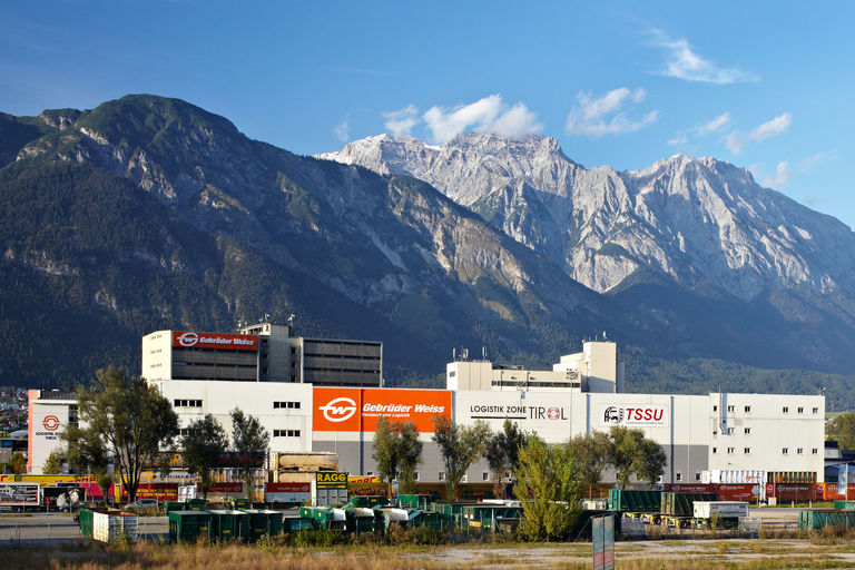 Standort der Spedition Gebrüder Weiss in Innsbruck / Hall im Tirol